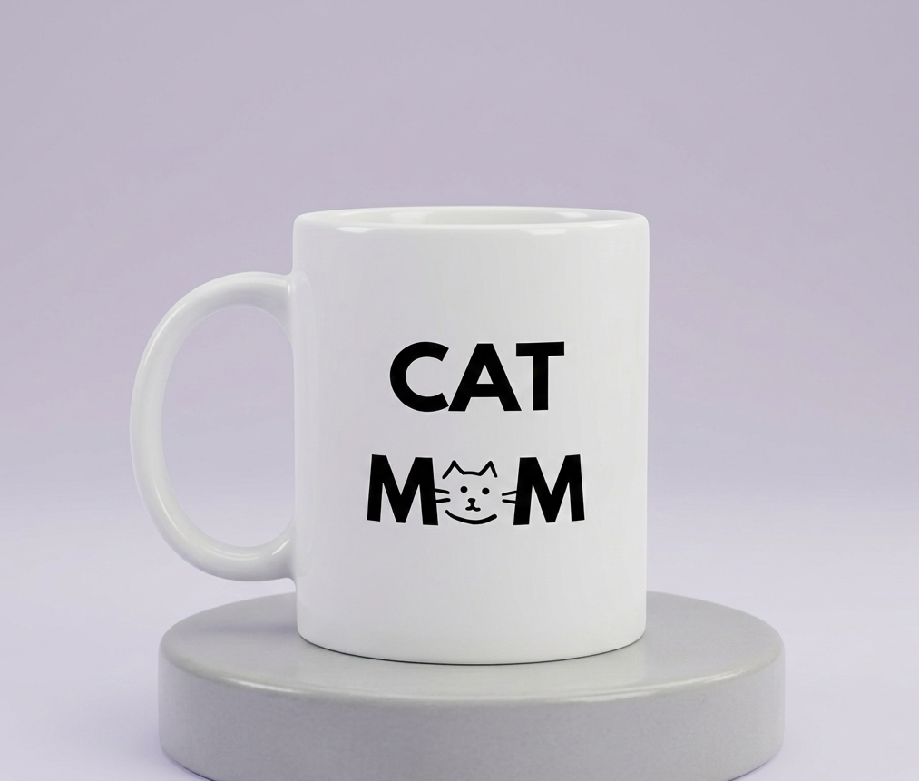 ”Cat Mom“ Mug | 325ml Keramiktasse